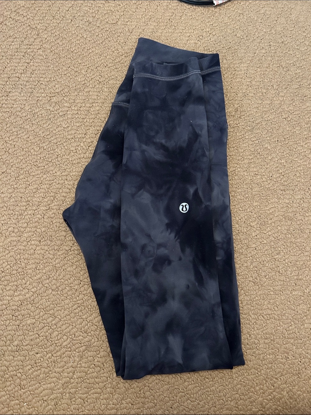 lululemon athletica Black Tie-Dye Leggings